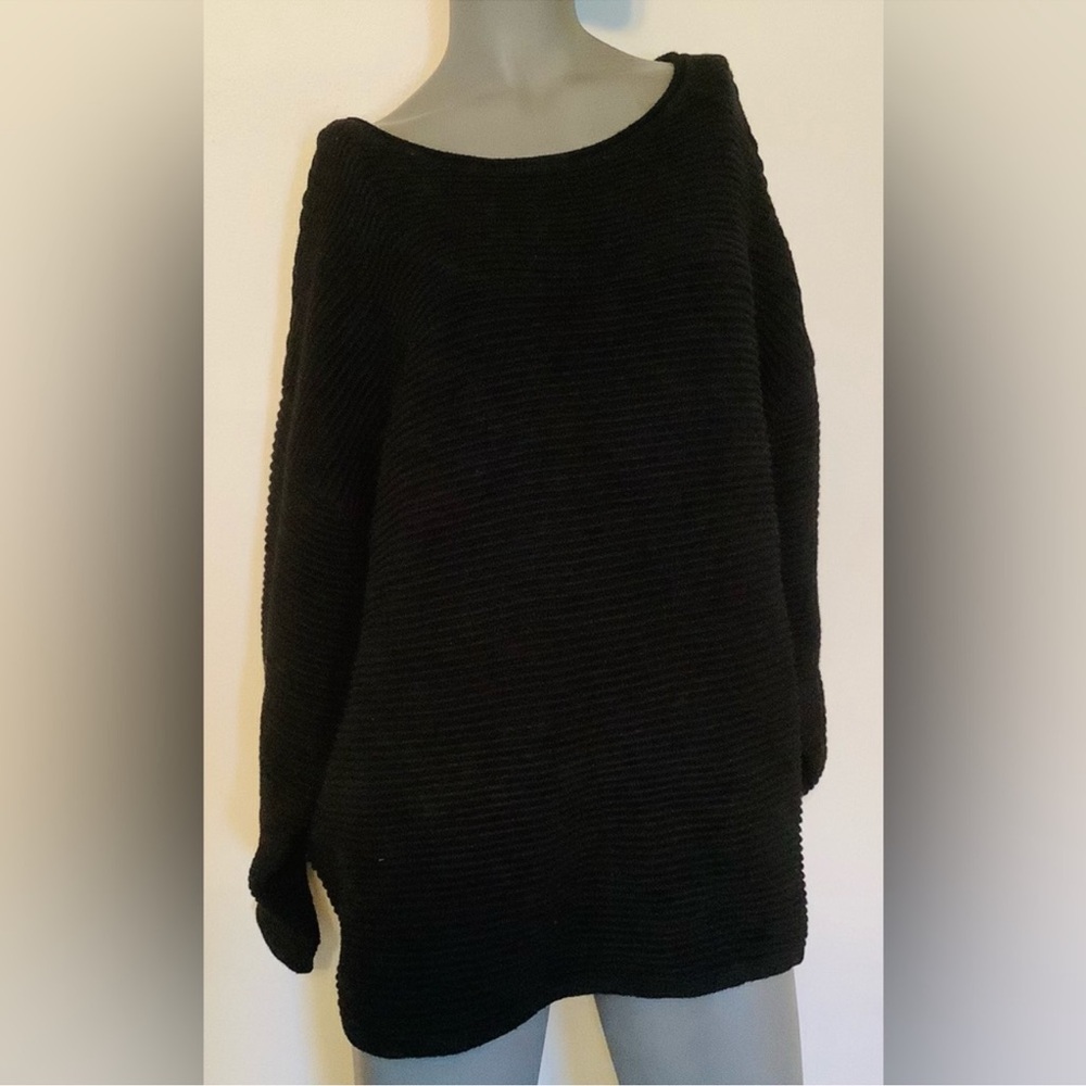 Zara Black Off-the-Shoulder Sweater